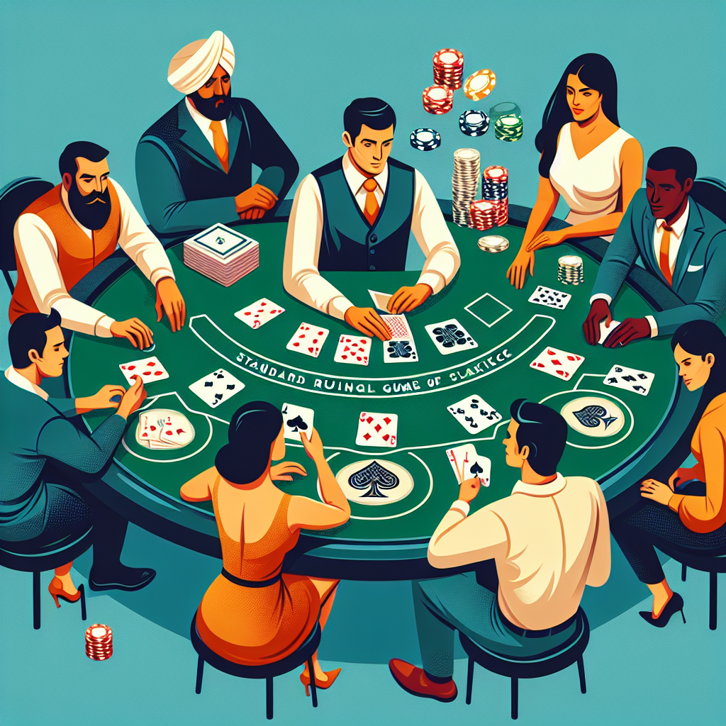 Blackjack game rules illustration
